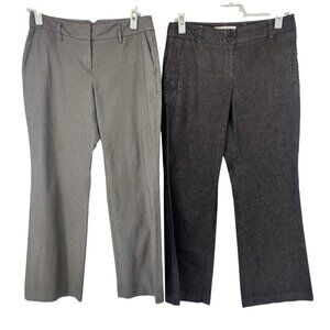 LOFT Pants Bundle Gray/ Charcoal Work Size 4P